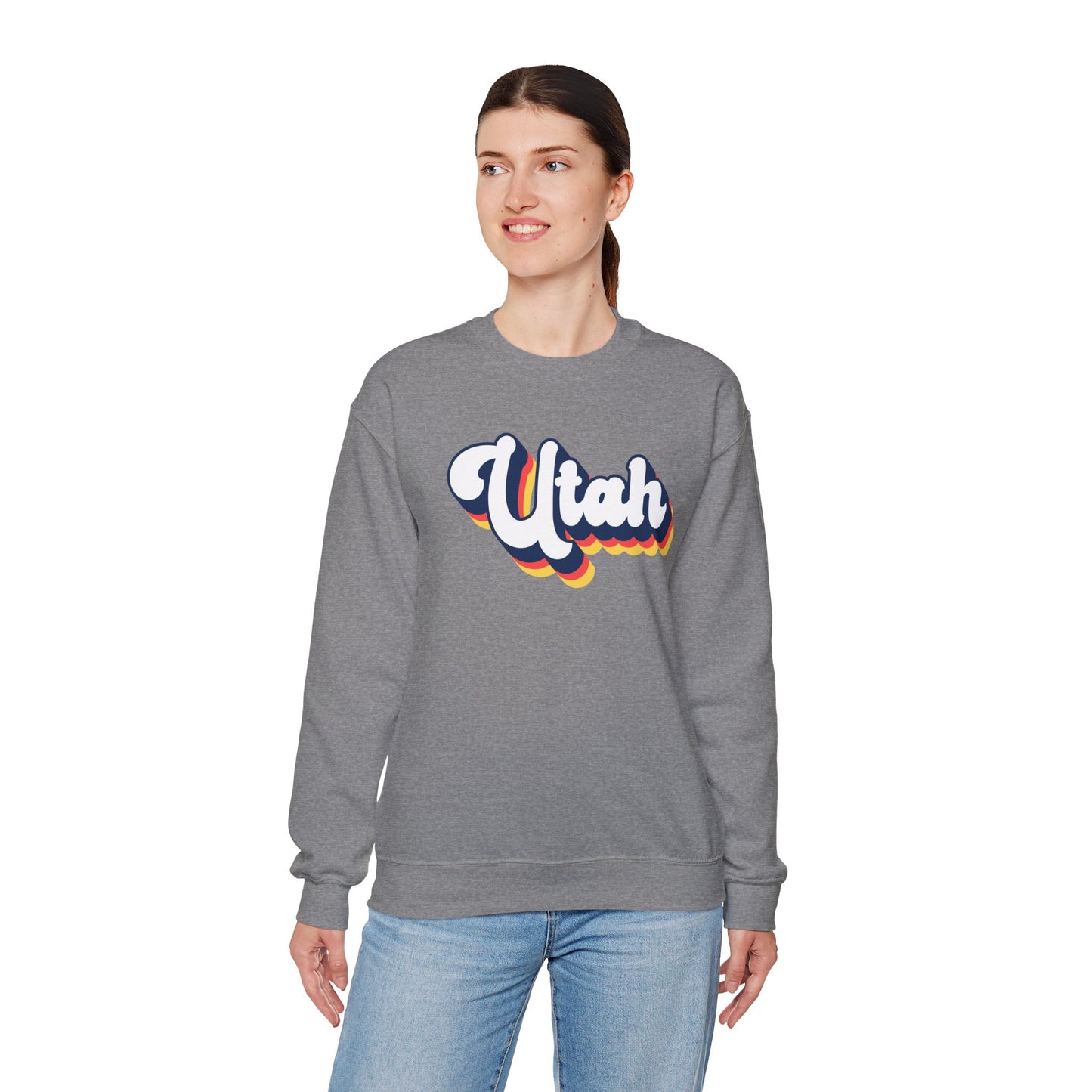 Retro Utah Crewneck Sweatshirt