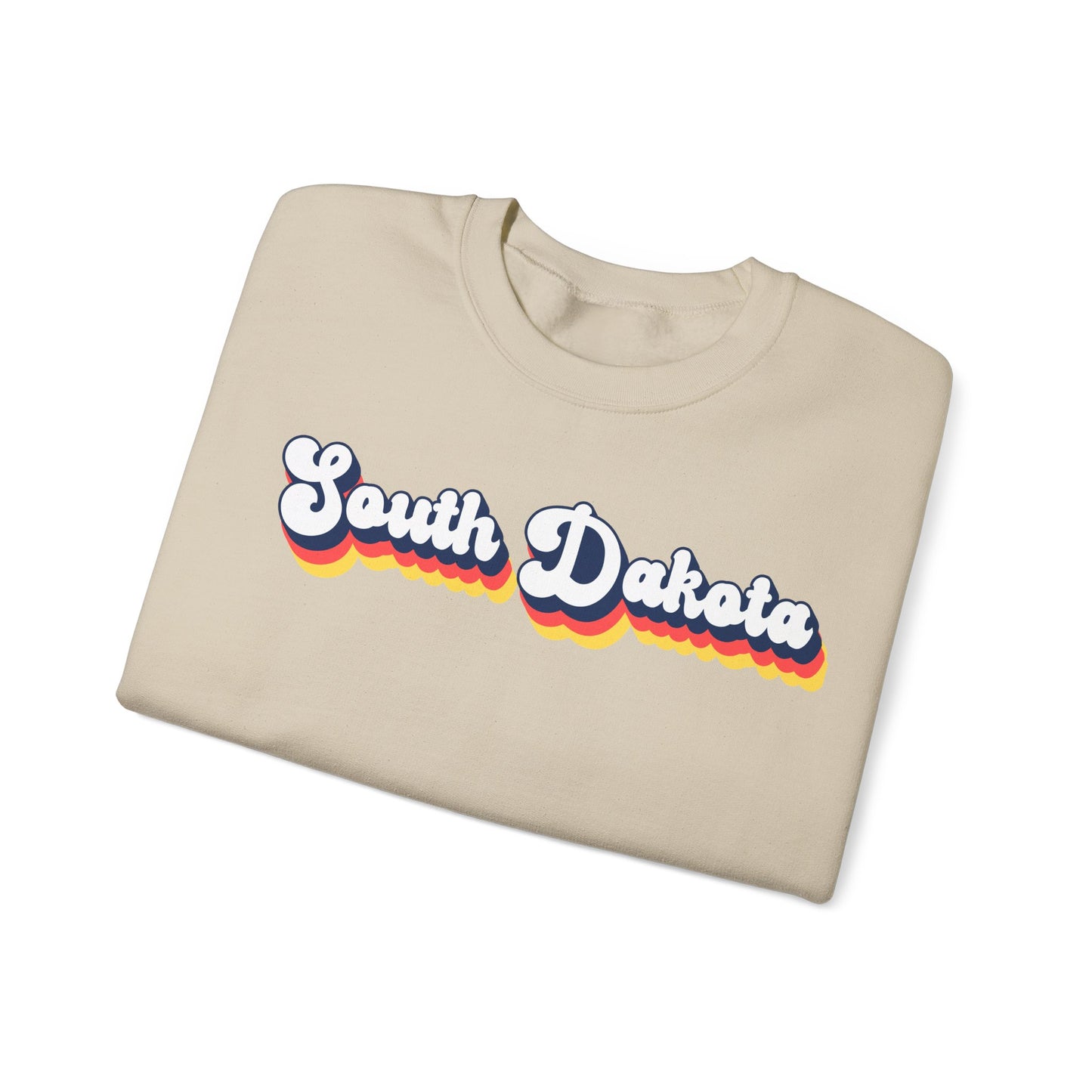 Retro South Dakota Crewneck Sweatshirt