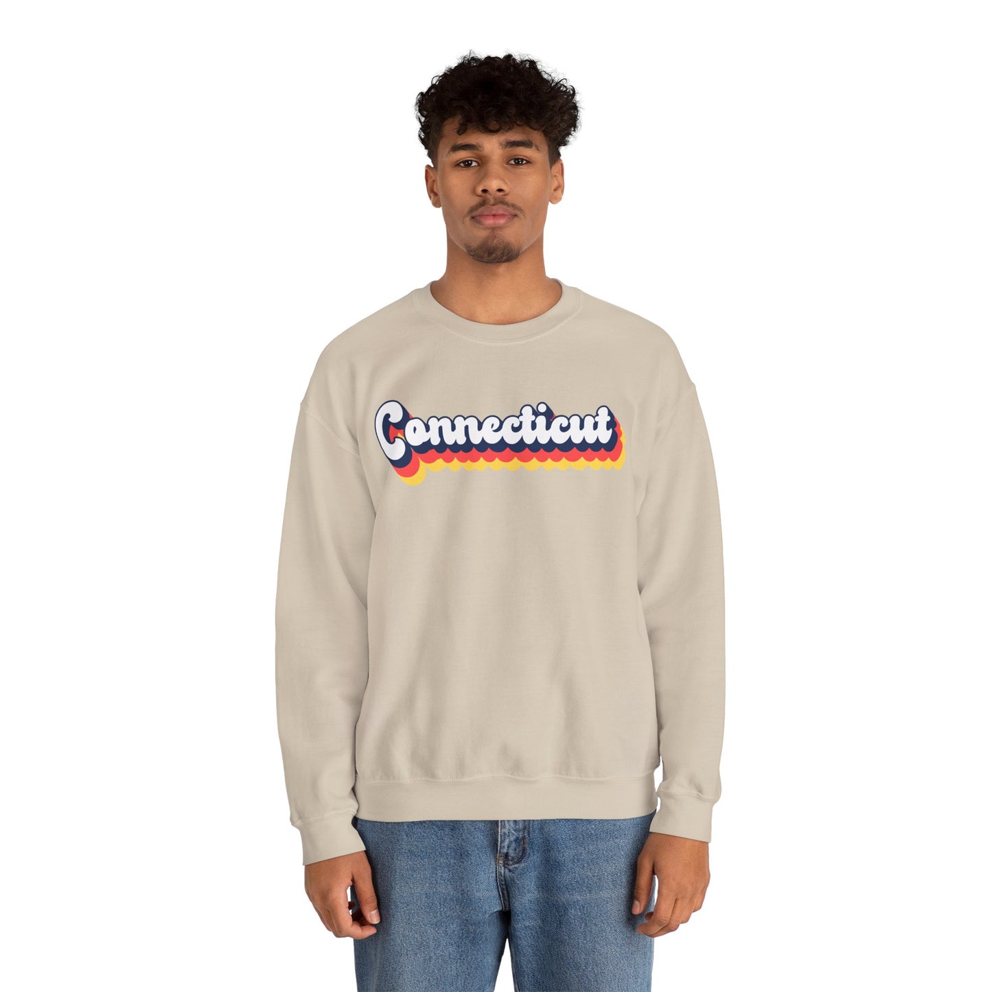 Retro Connecticut Crewneck Sweatshirt