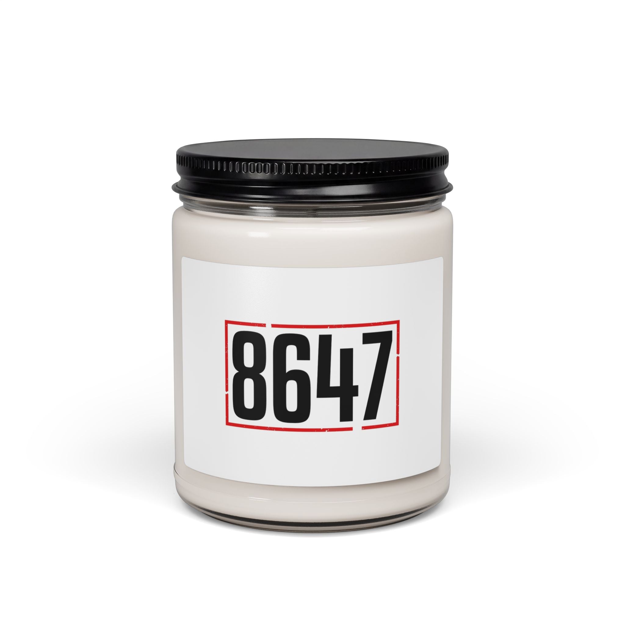 8647 Stencil Candle | Scented Soy Candle, Political Typography