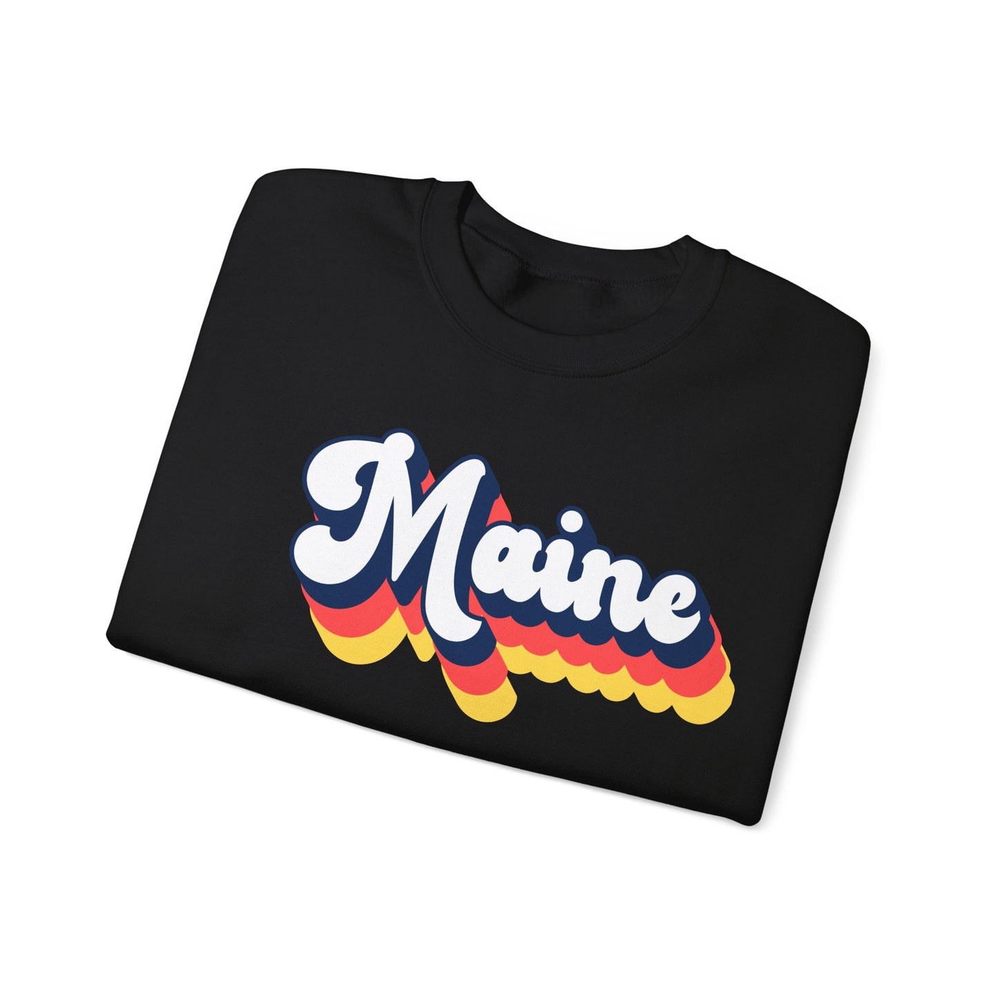 Retro Maine Crewneck Sweatshirt