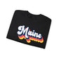 Retro Maine Crewneck Sweatshirt