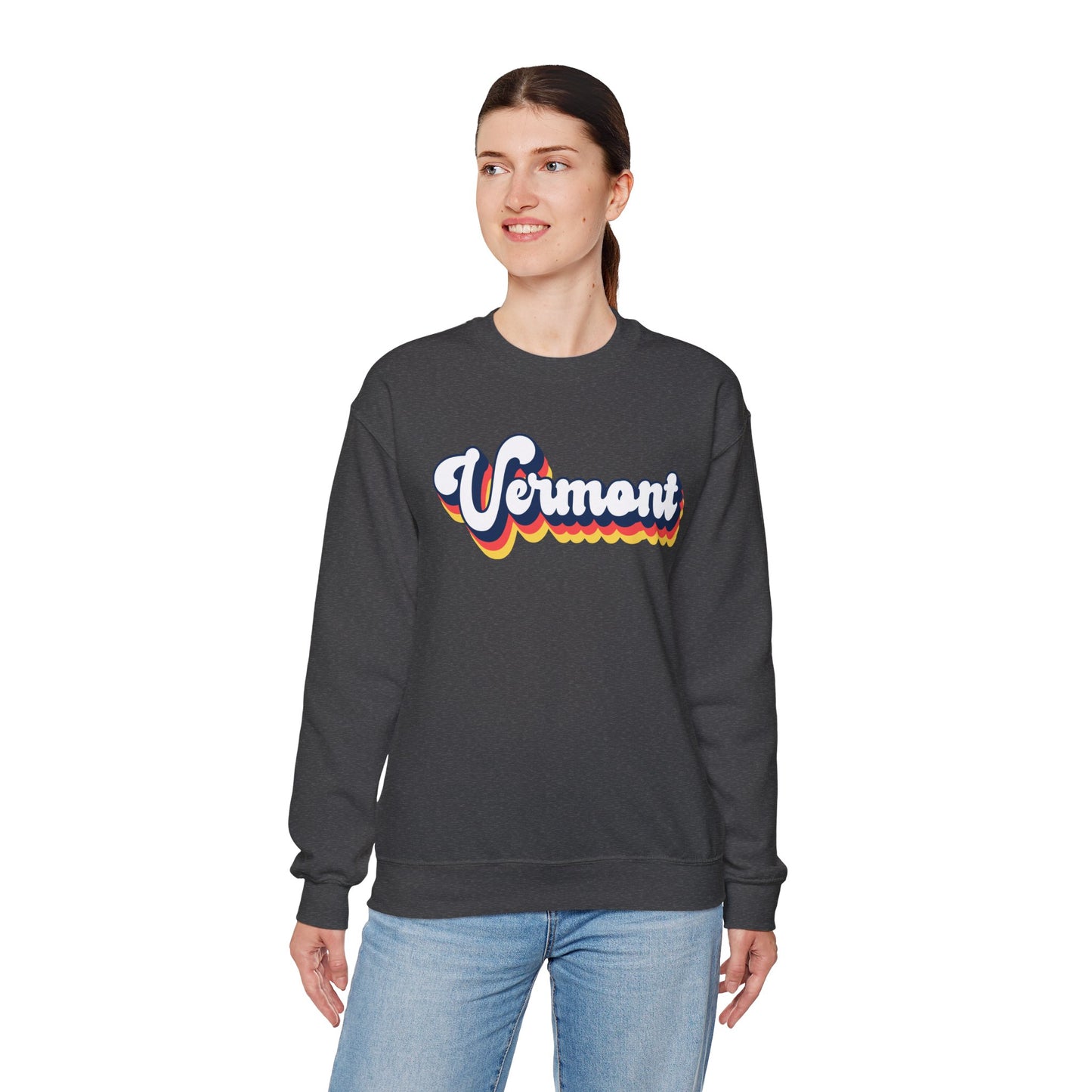 Retro Vermont Crewneck Sweatshirt