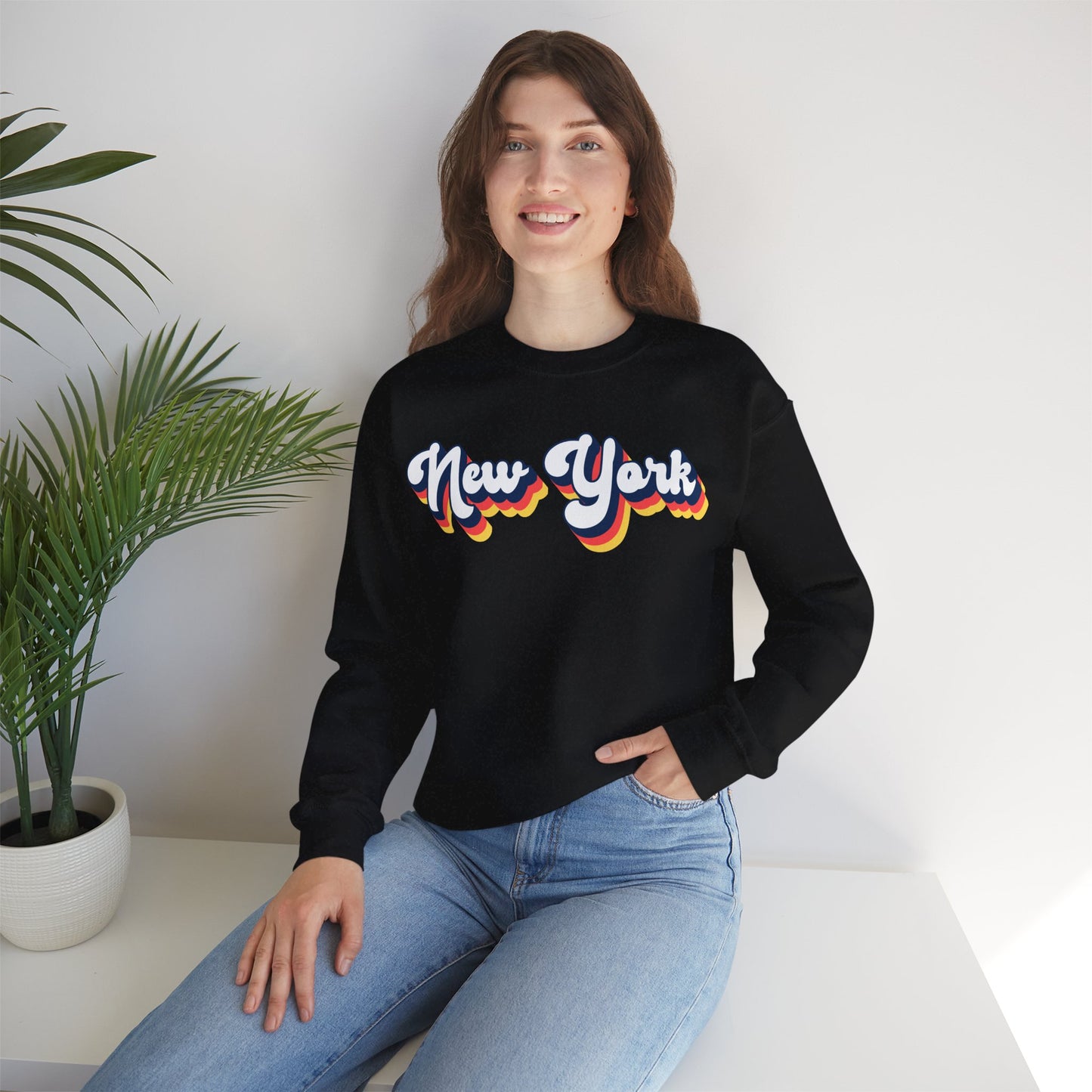 Retro New York Crewneck Sweatshirt