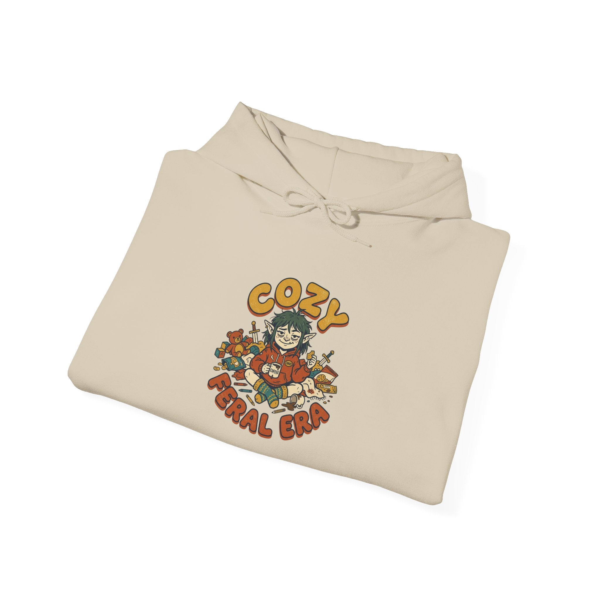 Cozy Feral Cat Hoodie | feral era, chaotic cute