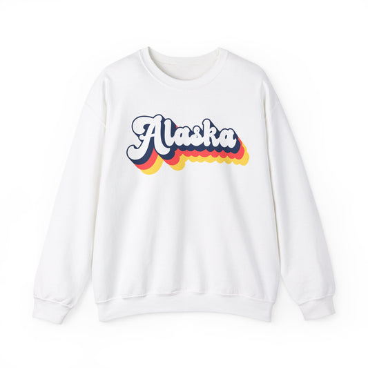 Retro Alaska Crewneck Sweatshirt