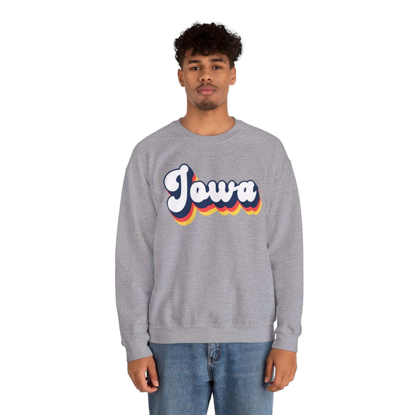 Retro Iowa Crewneck Sweatshirt