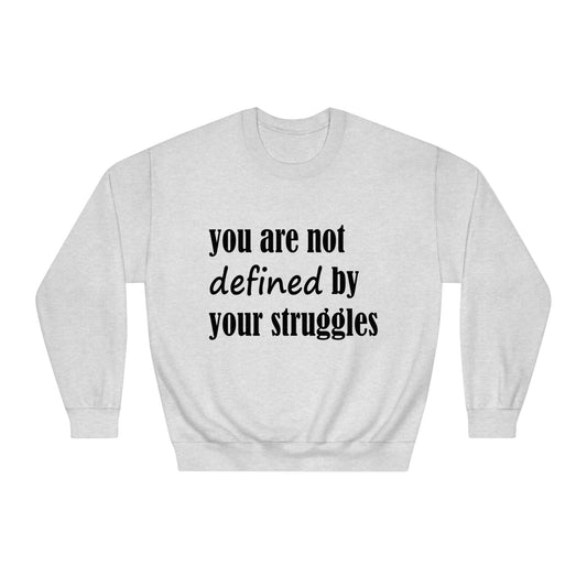 Mental Health Saying Sweatshirt, Crewneck Pullover, Inspirational Quote Top, Personal Struggles Shirt