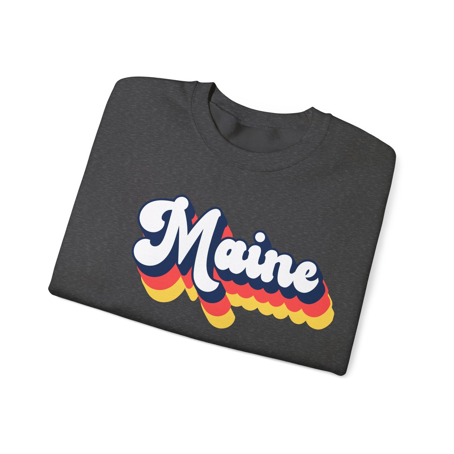 Retro Maine Crewneck Sweatshirt