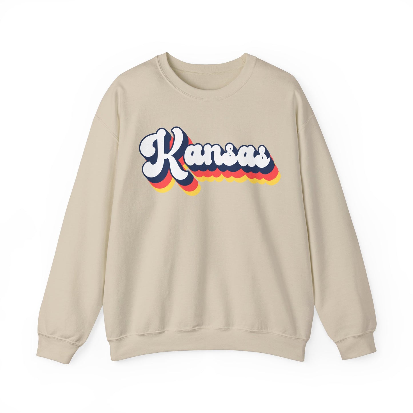 Retro Kansas Crewneck Sweatshirt