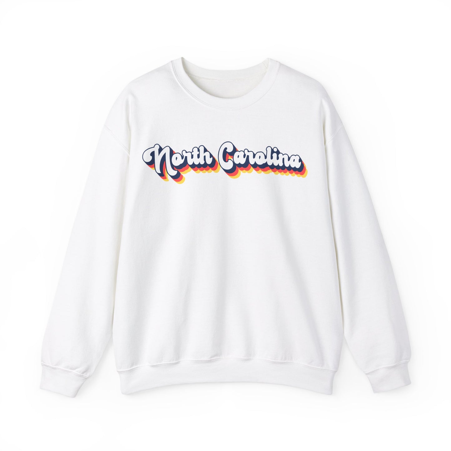 Retro North Carolina Crewneck Sweatshirt