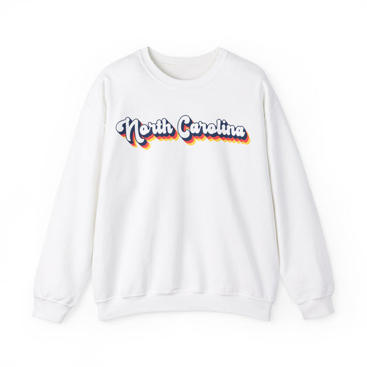 Retro North Carolina Crewneck Sweatshirt