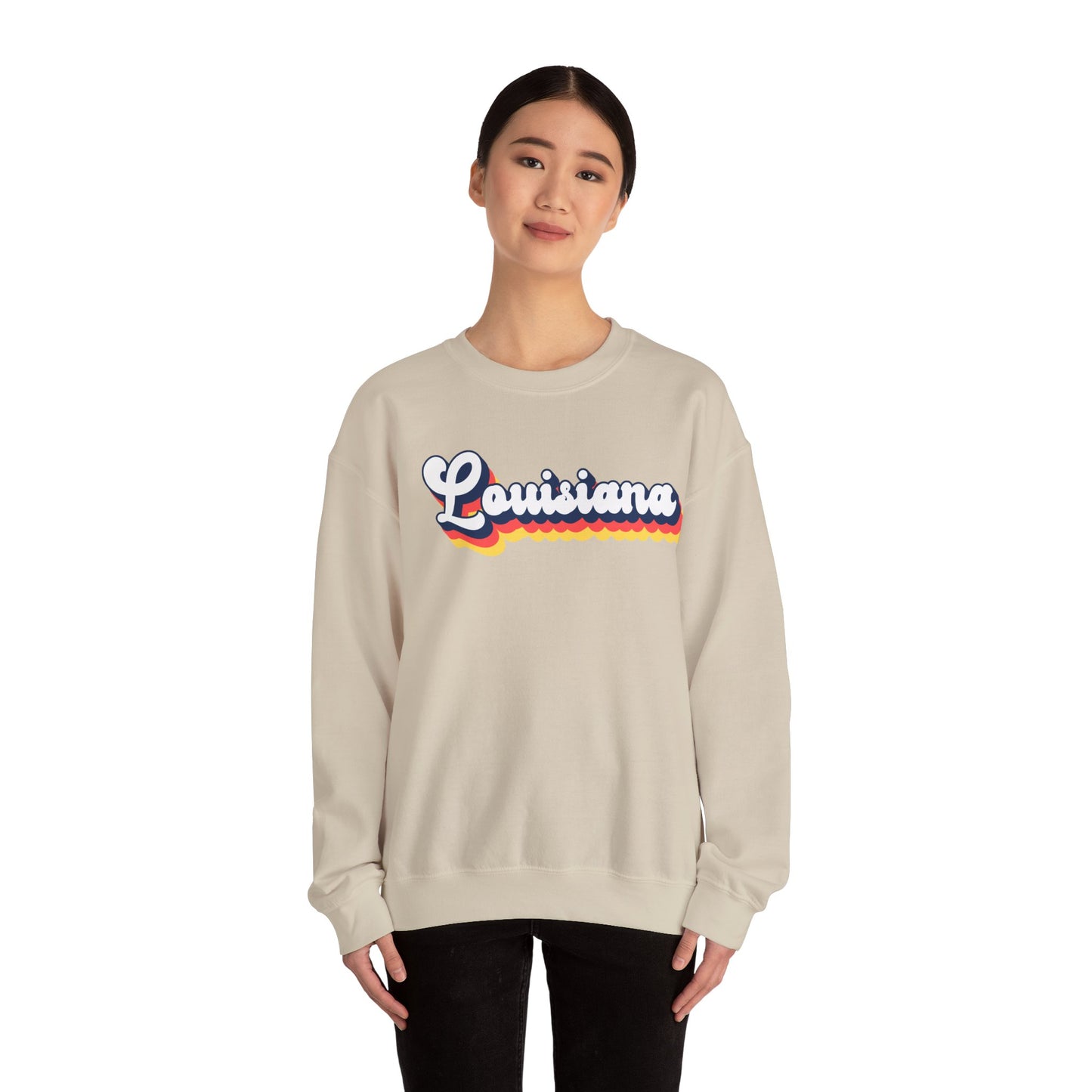 Retro Louisiana Crewneck Sweatshirt