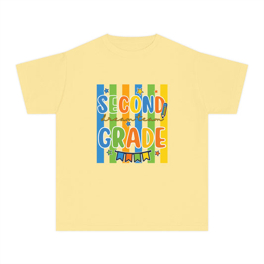 Second Grade Kids T‑Shirt — Colorful Back‑to‑School Tee for Boys & Girls