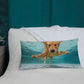 Swimming Labrador Premium Pillow