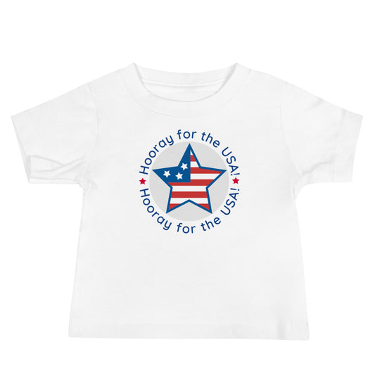 Hooray for the USA Baby Jersey Short Sleeve Tee