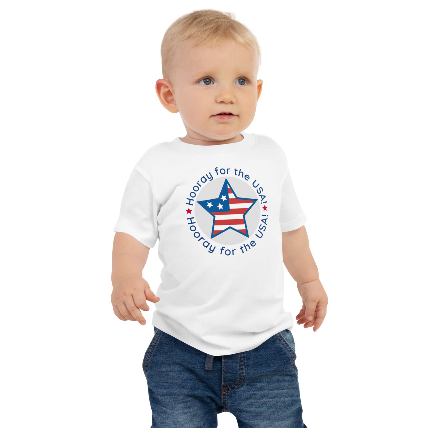 Hooray for the USA Baby Jersey Short Sleeve Tee