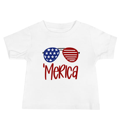 'Merica Baby Jersey Short Sleeve Tee