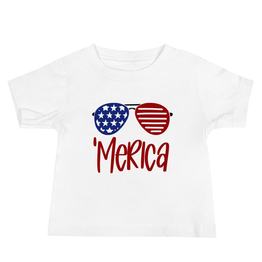 'Merica Baby Jersey Short Sleeve Tee