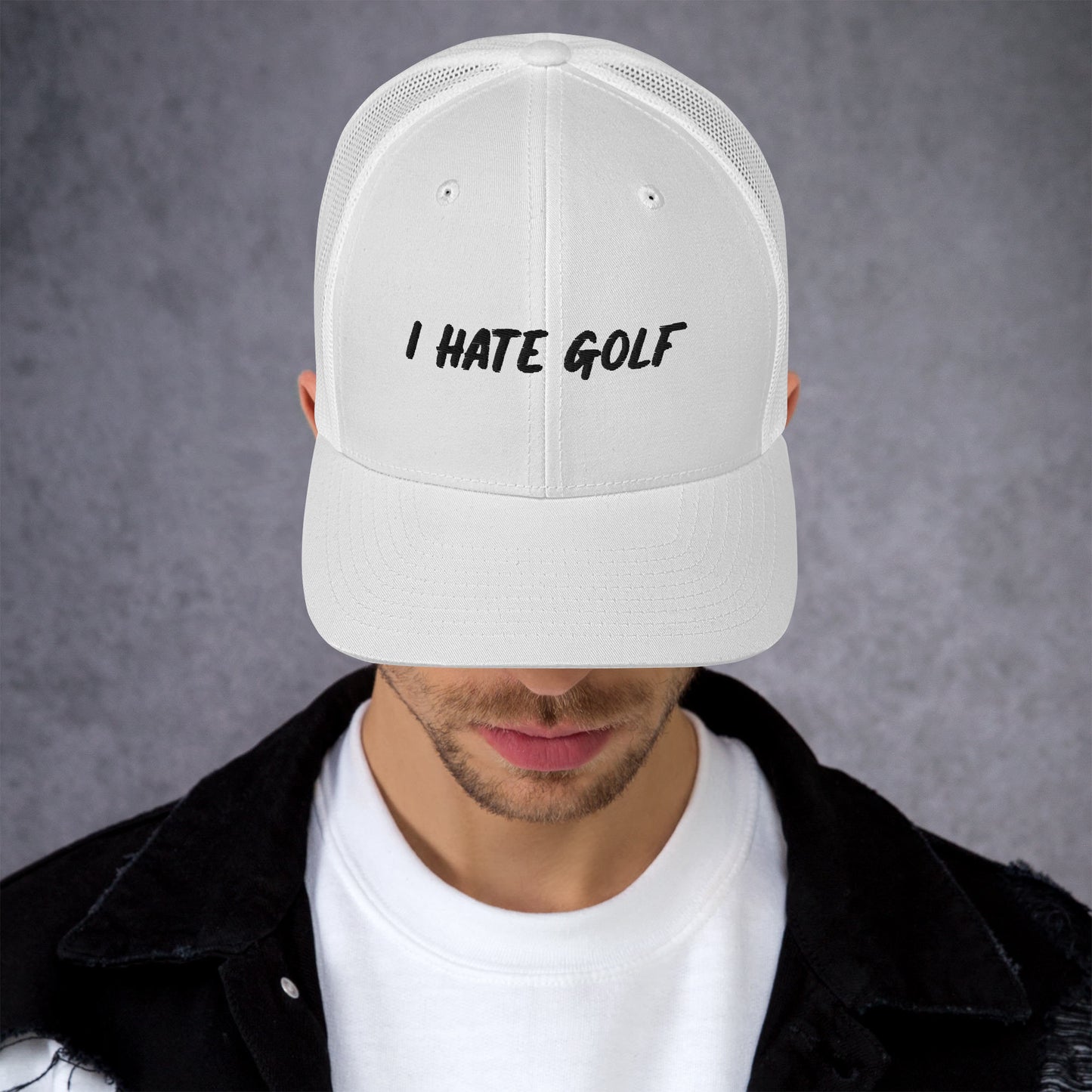 I Hate Golf Trucker Cap